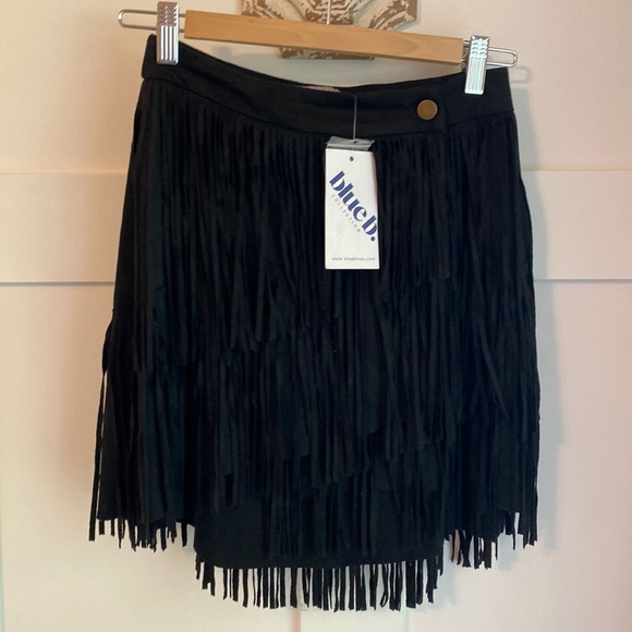 NWTS faux suede wrap skirt by blue b . Size small - Picture 1 of 3